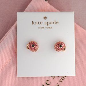 Kate Spade Tropical Parrot Head Stud Earrings - Brand New